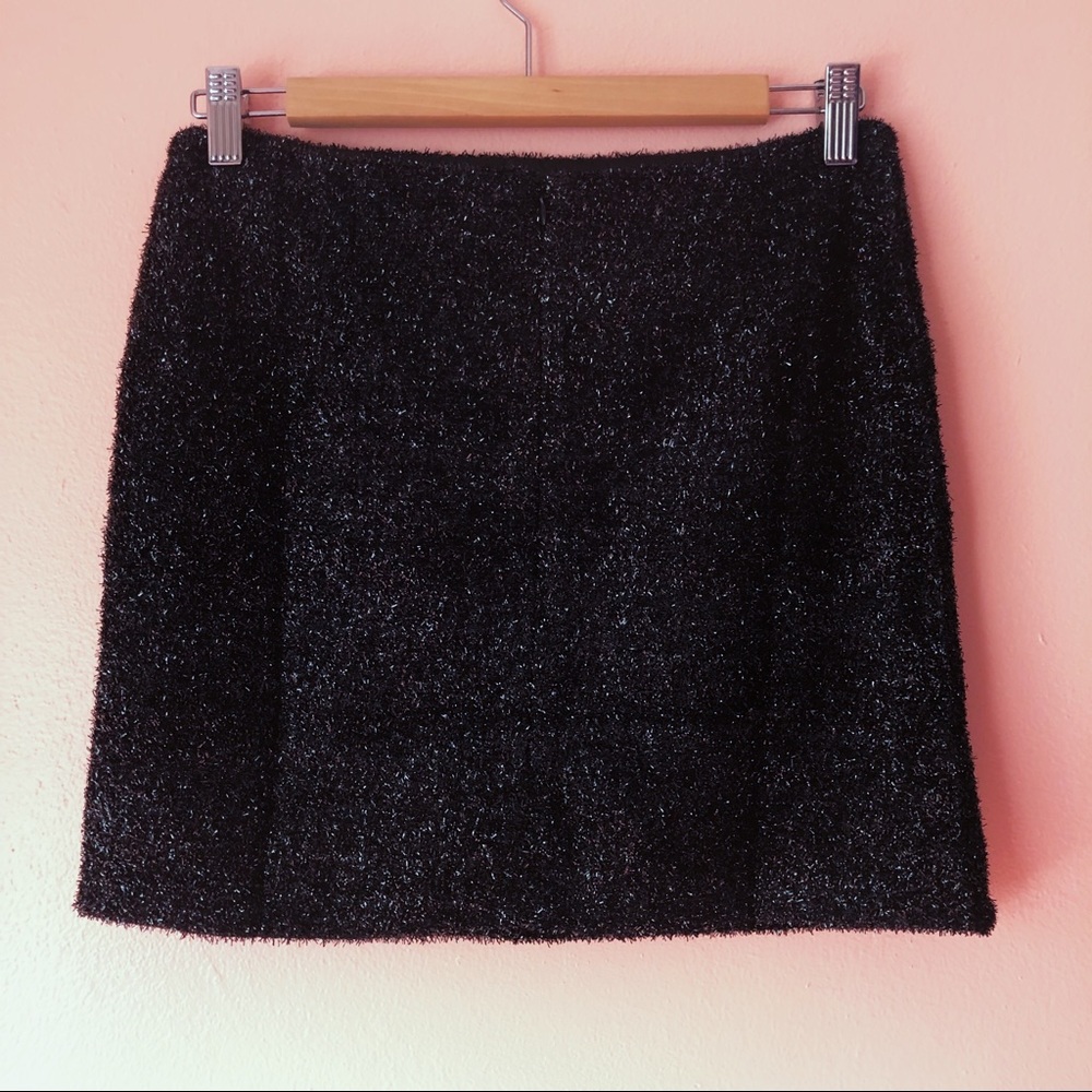 Sanjoy Black Sparkle Textured Mini Skirt - Picture 3 of 3